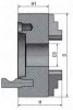 Прецизионный трехкулачковый токарный патрон Optimum CI3C  Ø 160 мм Camlock D1-4", рис.5