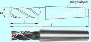 Фреза Концевая d56,0х 75х200 к/х  Р18  Z=4 КМ4 "CNIC"