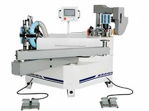 Кромкооблицовочный станок FABTEC 680 с автоподачей для криволинейных деталей 2 в 1 (оклейка и фрезеровка), EVA и PUR